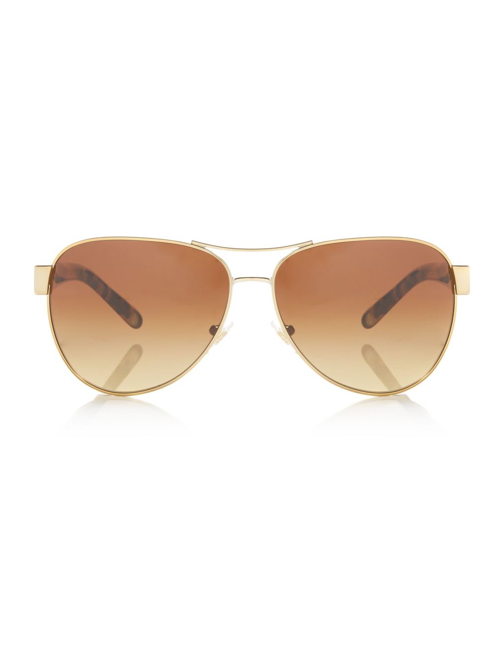 Gold Ty6051 Pilot Sunglasses - predominant colour: gold; occasions: casual, holiday; style: aviator; size: standard; material: chain/metal; pattern: plain; finish: plain; wardrobe: basic; season: s/s 2017