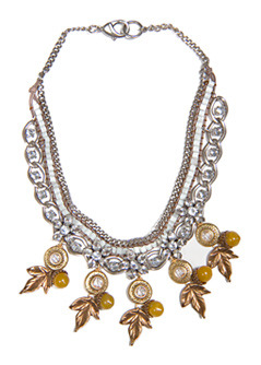 Necklace 4 Fauno T C - predominant colour: multicoloured; style: charm; length: short; size: large/oversized; material: chain/metal