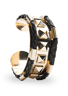 Bracelet 3 Star T C - predominant colour: gold; style: cuff; size: standard; material: chain/metal