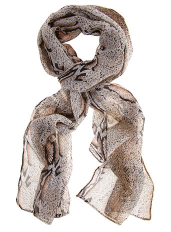 Pack Of Two Animal Scarves - predominant colour: multicoloured; type of pattern: heavy; style: regular; size: standard; material: fabric; pattern: animal print