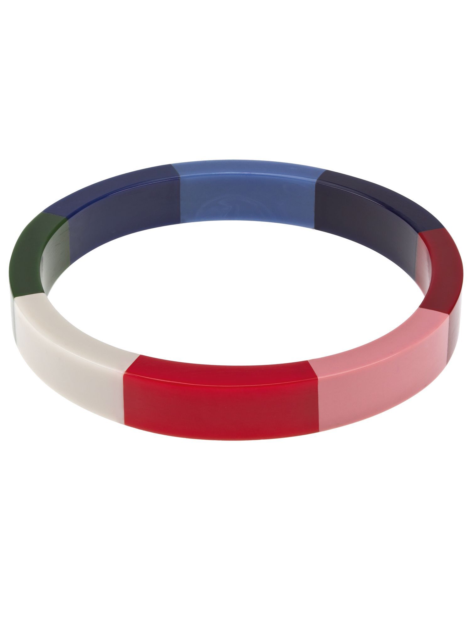 Stripe Bangle, Metallic Gold & Mult - predominant colour: multicoloured; style: bangle; size: standard; material: plastic/rubber