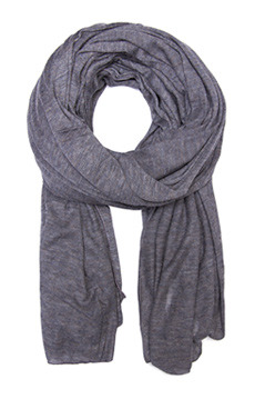 Foulard Mot T C - predominant colour: mid grey; style: regular; material: fabric; pattern: plain