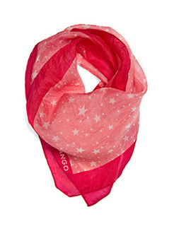Scarf   P Univers C - predominant colour: true red; type of pattern: light; style: square; size: standard; material: silk; pattern: graphic print, picture design, patterned/print