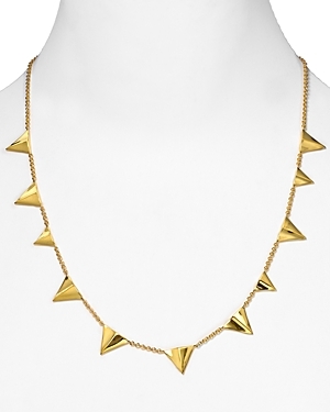 Gold Thorn Layering Necklace - predominant colour: gold; style: standard; length: mid; size: standard; material: chain/metal