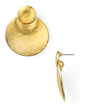 Earrings Gold Layered Coin Drop Earrings - predominant colour: gold; style: drop; length: mid; size: small; material: chain/metal; fastening: pierced