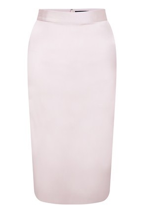 Marion Satin Pencil Skirt - length: below the knee; pattern: plain; style: pencil; fit: tailored/fitted; waist detail: fitted waist, narrow waistband; hip detail: fitted at hip; waist: mid/regular rise; predominant colour: blush; occasions: evening, work; fibres: polyester/polyamide - stretch; material texture: satin; trends: pastels; texture group: structured shiny - satin/tafetta/silk etc.; pattern type: fabric; pattern size: standard