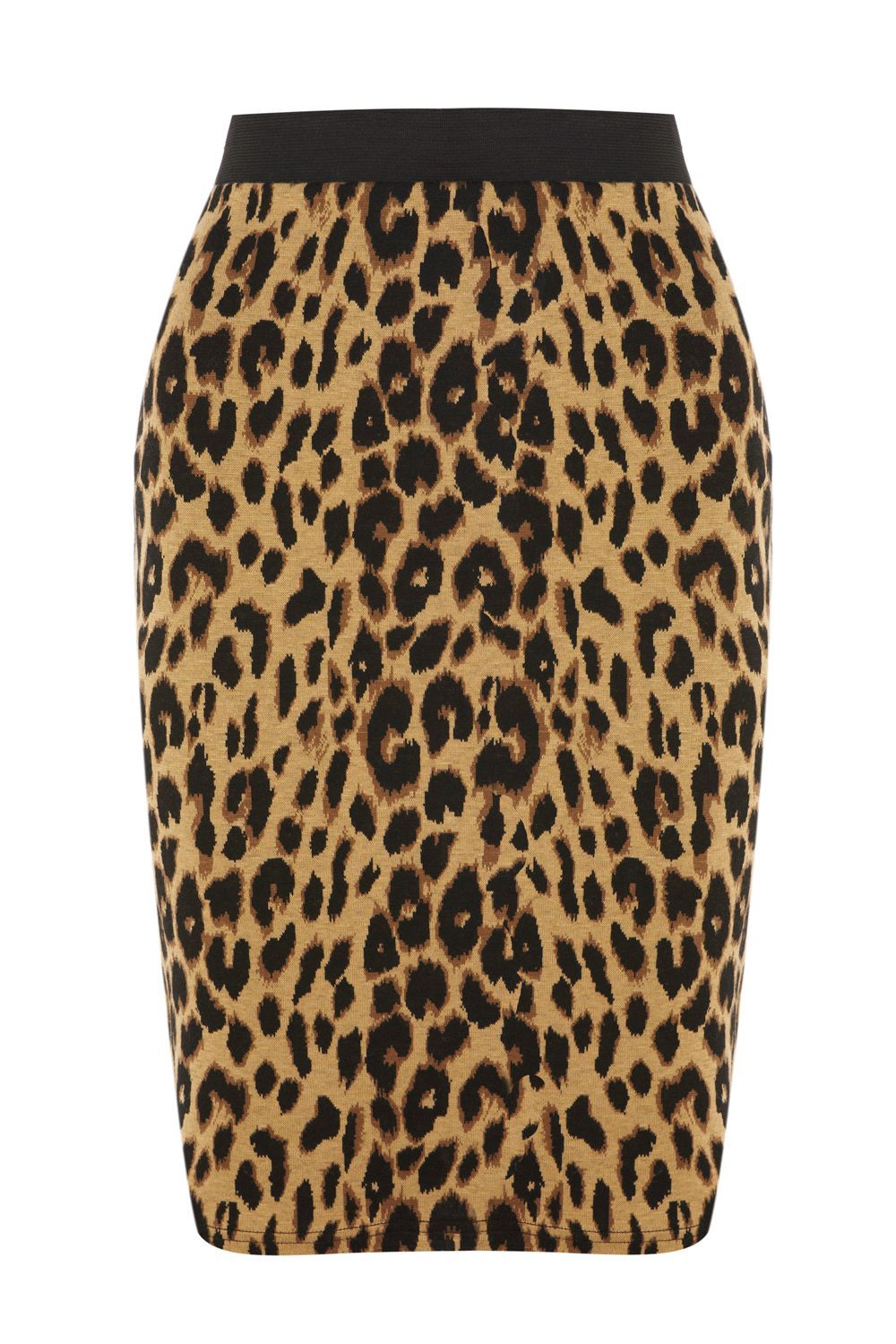 Women's Animal Jacquard Pencil Skirt, Multi Coloured - style: pencil; fit: tight; waist detail: elasticated waist, wide waistband/cummerbund, embellishment at waist/feature waistband; pattern: big animal print, animal print; waist: mid/regular rise; predominant colour: tan; occasions: casual, evening, work; length: just above the knee; fibres: polyester/polyamide - stretch; material texture: jersey; trends: prints; pattern type: fabric; pattern size: big & busy; texture group: jersey - stretchy/drapey