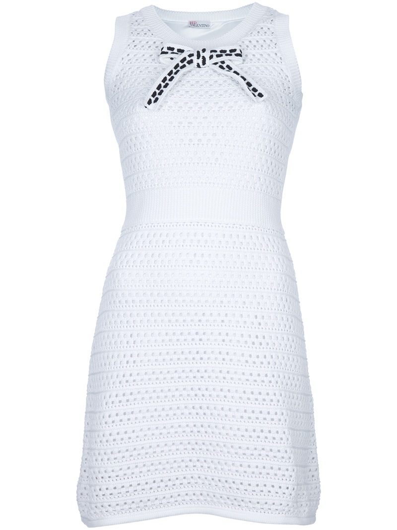 Sleeveless Dress - style: shift; length: mid thigh; pattern: plain; sleeve style: sleeveless; bust detail: added detail/embellishment at bust; waist detail: fitted waist, wide waistband/cummerbund, narrow waistband; hip detail: fitted at hip; predominant colour: white; occasions: casual, evening; fit: body skimming; fibres: cotton - 100%; material texture: lace; neckline: crew; trends: white; sleeve length: sleeveless; texture group: lace; pattern type: fabric; pattern size: standard