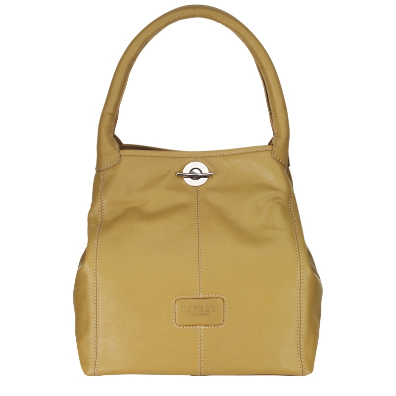 Amis Medium Shoulder Handbag, Natural - predominant colour: stone; style: shoulder; length: shoulder (tucks under arm); size: standard; material: leather; pattern: plain