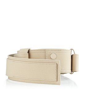 Fabric Belt - predominant colour: stone; style: classic; size: standard; worn on: hips; material: fabric; pattern: plain