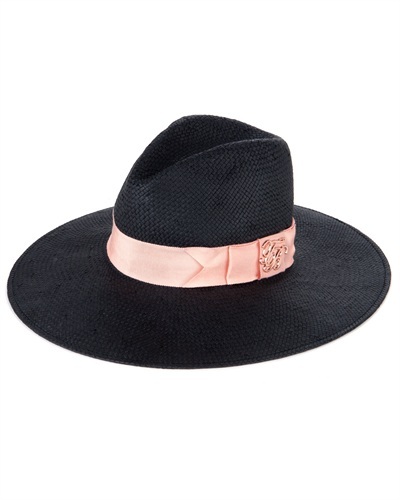 Ted Baker   Sparra   Bow Detail Fedora - predominant colour: navy; style: fedora; size: standard; material: fabric; embellishment: sequins