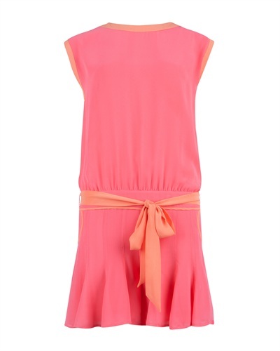 Ted Baker Harts Pleated Playsuit - waist detail: belted waist/tie at waist/drawstring; length: short shorts; predominant colour: pink; occasions: casual; fit: body skimming; fibres: polyester/polyamide - 100%; texture group: sheer fabrics/chiffon/organza etc.