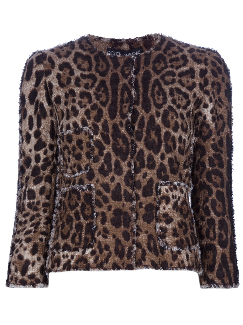 Animal Print Cardigan - neckline: round neck; length: cropped; hip detail: front pockets at hip; pattern: big animal print, small animal print, animal print; predominant colour: chocolate brown; occasions: casual, evening, work; style: standard; fibres: cotton - mix; material texture: jersey; fit: slim fit; trends: prints; sleeve length: 3/4 length; sleeve style: standard; pattern type: knitted - other; pattern size: small & busy; texture group: jersey - stretchy/drapey
