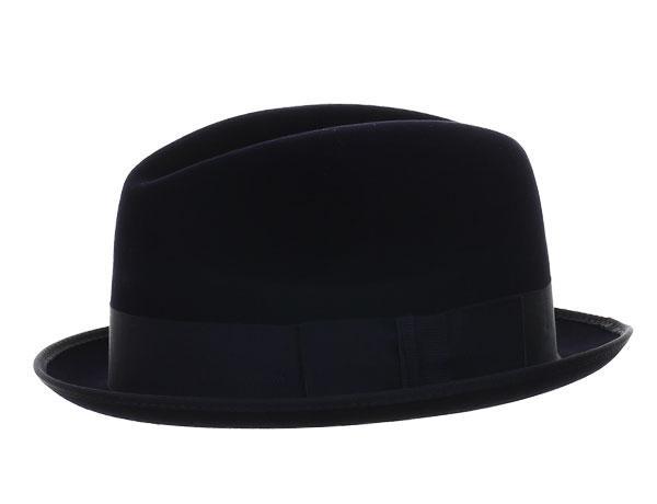 Kingsbury - predominant colour: black; style: brimmed; size: standard; material: felt; pattern: plain