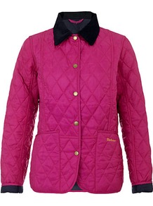 Summer Liddesdale Quilt Jacket - pattern: plain; length: standard; style: quilted; fit: slim fit; predominant colour: hot pink; occasions: casual; fibres: viscose/rayon - 100%; collar: shirt collar/peter pan/zip with opening; sleeve length: long sleeve; sleeve style: standard; collar break: high/illusion of break when open; pattern type: fabric; texture group: other - light to midweight