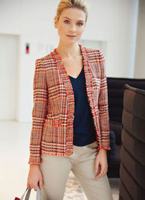 Summer Sweater - neckline: low v-neck; pattern: plain; style: standard; predominant colour: navy; occasions: casual, work; length: standard; fibres: acrylic - mix; fit: standard fit; sleeve length: 3/4 length; sleeve style: standard; texture group: knits/crochet; pattern type: knitted - other
