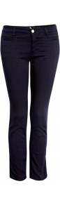 Midnight Blue Paris Mid Rise Cropped Slim Leg Jeans Mih - pattern: plain; pocket detail: traditional 5 pocket; style: slim leg; waist: mid/regular rise; predominant colour: navy; occasions: casual, evening, work; length: ankle length; fibres: cotton - mix; jeans detail: dark wash; texture group: denim; pattern type: fabric; pattern size: standard