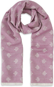 Tamara Scarf - predominant colour: pink; occasions: casual, evening, work; type of pattern: light; style: regular; size: standard; material: fabric; pattern: patterned/print
