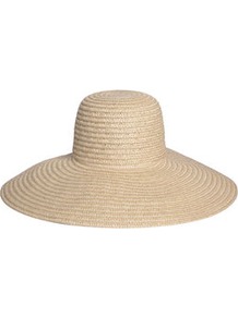 Lori Straw Sunhat - predominant colour: stone; occasions: casual, holiday; type of pattern: small; style: wide brimmed; size: large; material: macrame/raffia/straw; pattern: plain