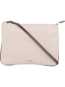 Hove Cross Body Pouch Bag - predominant colour: blush; occasions: casual, evening, occasion; type of pattern: light; style: pouch bag; length: across body/long; size: small; material: leather; pattern: plain; finish: plain