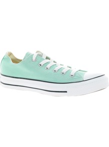 All Star Seasonal Mint Ox Trainers - predominant colour: pistachio; occasions: casual; material: fabric; heel height: flat; toe: round toe; style: trainers; finish: plain; pattern: plain