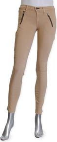 The Rally In Chinchilla - pattern: plain; waist: mid/regular rise; predominant colour: camel; occasions: casual, evening, work; length: ankle length; fibres: cotton - stretch; fit: skinny/tight leg; pattern type: fabric; pattern size: standard; texture group: other - light to midweight; style: standard