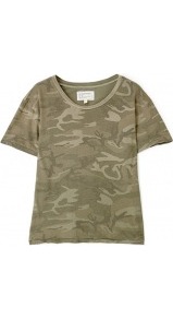 Army Camouflage Freshman T Shirt Current Elliot - neckline: round neck; style: t-shirt; predominant colour: khaki; occasions: casual; length: standard; fibres: cotton - 100%; fit: body skimming; sleeve length: short sleeve; sleeve style: standard; texture group: jersey - clingy; pattern type: fabric; pattern size: big & busy; pattern: patterned/print