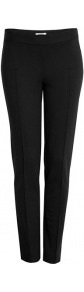 Skinny Side Zip Jersey Trouser - pattern: plain; waist: mid/regular rise; predominant colour: black; occasions: evening, work; length: ankle length; fibres: viscose/rayon - stretch; fit: slim leg; pattern type: fabric; texture group: jersey - stretchy/drapey; style: standard
