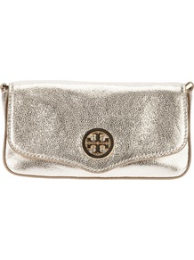 Classic Clutch - predominant colour: gold; occasions: evening, occasion; type of pattern: standard; style: shoulder; length: shoulder (tucks under arm); size: small; material: leather; pattern: plain; trends: metallics; finish: metallic; embellishment: chain/metal