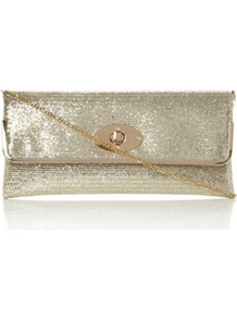 Gold Glitter Bostons Glitter Evening Clutch Bag - predominant colour: gold; occasions: evening, occasion; type of pattern: standard; style: clutch; length: hand carry; size: standard; material: fabric; embellishment: glitter; pattern: plain; trends: metallics; finish: plain