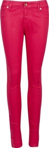 Ted Baker Esstie Skinny Jeans - style: skinny leg; length: standard; pattern: plain; pocket detail: traditional 5 pocket; waist: mid/regular rise; predominant colour: hot pink; occasions: casual; fibres: cotton - stretch; texture group: denim; trends: fluorescent; pattern type: fabric