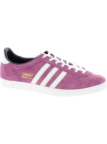 Gazelle Og Pink Trainers - secondary colour: white; occasions: casual, holiday; material: suede; heel height: flat; toe: round toe; style: trainers; trends: sporty redux; finish: plain; pattern: plain; predominant colour: dusky pink