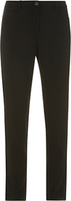 Jean Style Trousers, Black - length: standard; pattern: plain; pocket detail: traditional 5 pocket; waist: mid/regular rise; predominant colour: black; occasions: casual; fibres: cotton - stretch; fit: skinny/tight leg; pattern type: fabric; pattern size: standard; texture group: woven light midweight; style: standard
