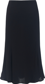 Nana Skirt, Black - length: below the knee; pattern: plain; style: bias cut; waist: high rise; fit: bias; predominant colour: black; occasions: evening, work, occasion; fibres: viscose/rayon - 100%; texture group: crepes; pattern type: fabric