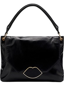 Nicola Medium Shoulder Handbag, Black - predominant colour: black; occasions: casual, evening, work; type of pattern: standard; style: shoulder; length: shoulder (tucks under arm); size: standard; material: leather; pattern: plain; finish: plain