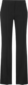 Fine Wool Classic Trousers, Black - length: standard; pattern: plain; waist detail: fitted waist; pocket detail: small back pockets; waist: mid/regular rise; predominant colour: black; occasions: evening, work; fibres: wool - mix; hip detail: fitted at hip (bottoms); fit: bootcut; pattern type: fabric; pattern size: standard; texture group: other - light to midweight; style: standard
