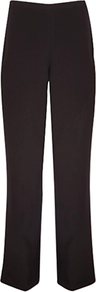 Smart Textured Trousers, Black - length: standard; pattern: plain; waist: mid/regular rise; predominant colour: black; occasions: evening, work; fibres: polyester/polyamide - 100%; fit: straight leg; pattern type: fabric; texture group: other - light to midweight; style: standard