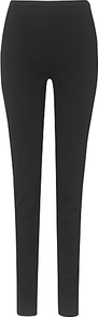 Amina Jeggings, Black - length: standard; pattern: plain; style: jeggings; waist: mid/regular rise; predominant colour: black; occasions: casual, evening; fibres: cotton - stretch; texture group: denim; pattern type: fabric