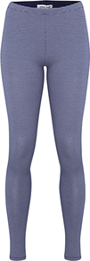 Jumping Stripe Leggings, Zinc - length: standard; pattern: horizontal stripes; style: leggings; waist detail: elasticated waist; waist: mid/regular rise; predominant colour: denim; secondary colour: black; occasions: casual; fibres: cotton - stretch; texture group: jersey - clingy; fit: skinny/tight leg; pattern type: fabric; pattern size: small & busy