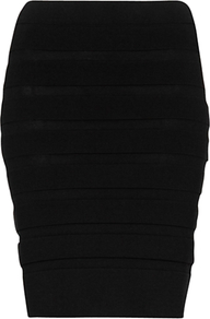 Bodycon Skirt, Black - length: mid thigh; pattern: plain; fit: tight; waist: high rise; hip detail: fitted at hip; predominant colour: black; occasions: evening; fibres: polyester/polyamide - mix; style: tube; texture group: jersey - clingy; pattern type: fabric