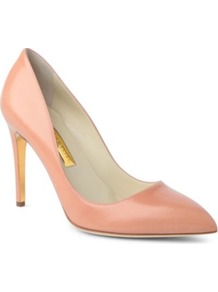 Malory Leather Courts - predominant colour: nude; occasions: evening, work, occasion; material: leather; heel height: high; heel: stiletto; toe: pointed toe; style: courts; finish: plain; pattern: plain