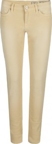 Sheldon Ashby Jeans - style: skinny leg; length: standard; pattern: plain; pocket detail: traditional 5 pocket; waist: mid/regular rise; predominant colour: gold; occasions: casual, work; fibres: cotton - stretch; texture group: denim; pattern type: fabric