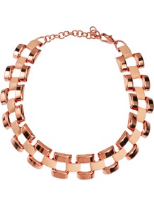 Limited Edition Link Choker Necklace - predominant colour: gold; occasions: casual, evening, occasion; style: choker/collar; length: choker; size: standard; material: chain/metal; finish: metallic