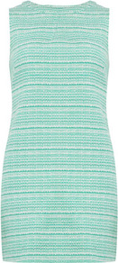 Green Tweed Shift Dress - style: shift; length: mid thigh; fit: tailored/fitted; sleeve style: sleeveless; pattern: herringbone/tweed; predominant colour: pistachio; occasions: casual, evening, work; fibres: cotton - mix; neckline: crew; sleeve length: sleeveless; pattern type: fabric; pattern size: standard; texture group: tweed - light/midweight