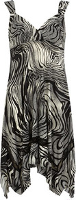 Multi Grey Lace Insert Dress - style: empire line; neckline: low v-neck; fit: empire; sleeve style: sleeveless; waist detail: fitted waist; back detail: low cut/open back; bust detail: ruching/gathering/draping/layers/pintuck pleats at bust; predominant colour: mid grey; secondary colour: black; occasions: evening, occasion, holiday; length: on the knee; fibres: polyester/polyamide - stretch; hip detail: soft pleats at hip/draping at hip/flared at hip; shoulder detail: flat/draping pleats/ruching/gathering at shoulder; sleeve length: sleeveless; trends: modern geometrics; pattern type: fabric; pattern size: big & busy; pattern: animal print; texture group: jersey - stretchy/drapey; embellishment: lace