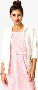 Bejeweled Hoodie - pattern: plain; back detail: hood; collar: high neck; style: baseball; predominant colour: white; occasions: casual; length: standard; fit: straight cut (boxy); fibres: cotton - 100%; sleeve length: long sleeve; sleeve style: standard; texture group: jersey - clingy; pattern type: fabric