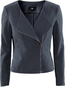 Linen Jacket - pattern: plain; style: single breasted blazer; collar: standard lapel/rever collar; predominant colour: navy; occasions: casual, evening, work; length: standard; fit: tailored/fitted; fibres: linen - mix; waist detail: fitted waist; sleeve length: long sleeve; sleeve style: standard; texture group: cotton feel fabrics; collar break: medium; pattern type: fabric; pattern size: standard