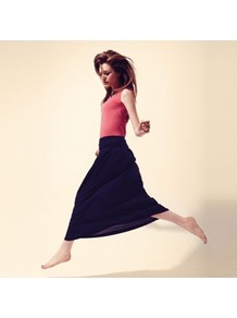 Navy Maxiskirt With Cool Fresh - pattern: plain; length: ankle length; fit: loose/voluminous; waist detail: wide waistband/cummerbund; waist: mid/regular rise; predominant colour: navy; occasions: casual, evening, holiday; style: maxi skirt; fibres: polyester/polyamide - 100%; hip detail: soft pleats at hip/draping at hip/flared at hip; pattern type: fabric; texture group: other - light to midweight