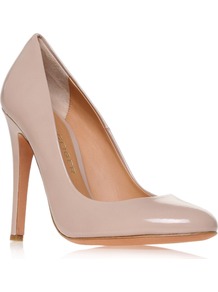 Eden Court Shoes, Nude - predominant colour: nude; occasions: evening, work, occasion; material: leather; heel height: high; heel: stiletto; toe: round toe; style: courts; finish: patent; pattern: plain