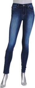 Hoxton Skinny In Benny - style: skinny leg; length: standard; pattern: plain; waist: high rise; pocket detail: traditional 5 pocket; predominant colour: navy; occasions: casual; fibres: cotton - stretch; jeans detail: whiskering, shading down centre of thigh; texture group: denim; pattern type: fabric; pattern size: standard